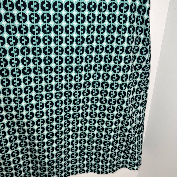 Boden Teal Pattern A-Line Pencil Skirt - Picture 2 of 6